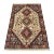 Yalameh Rug 3'5'' X 5'1'' Ivory Wool Vintage Tribal Hand-Knotted Oriental Carpet For Sale