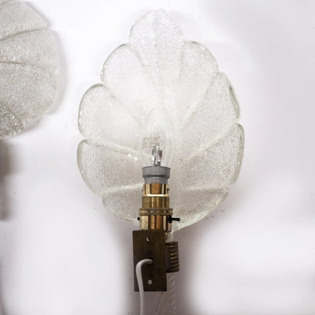 Murano Glass Sconces attributed to Barovier E Toso, 1960s, Set of 2 For Sale - Image 11 of 13