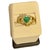 Natural Trillion Emerald & 0.60 Carat Diamond Ring 18 Kt Yellow Gold Size 5.2 For Sale - Image 15 of 18
