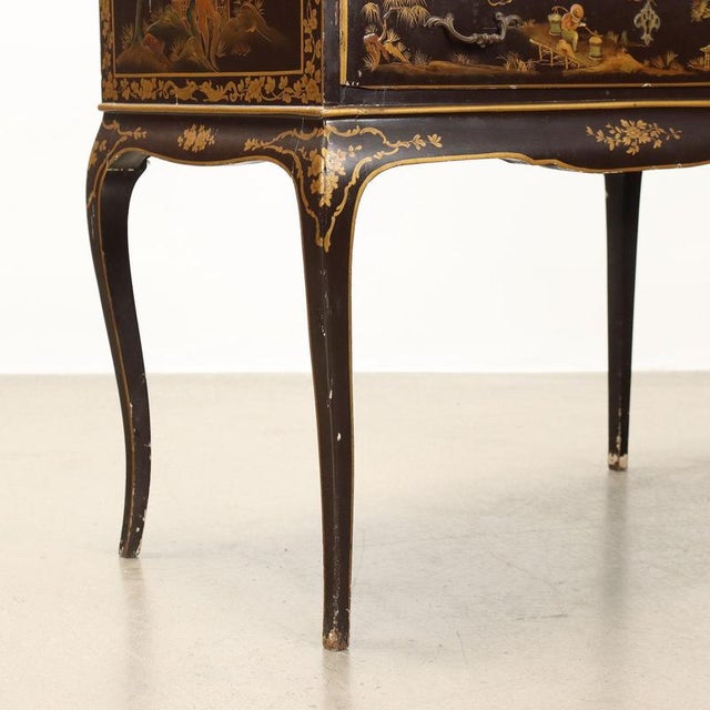 Chinoiserie Console Table with Flap For Sale - Image 9 of 12