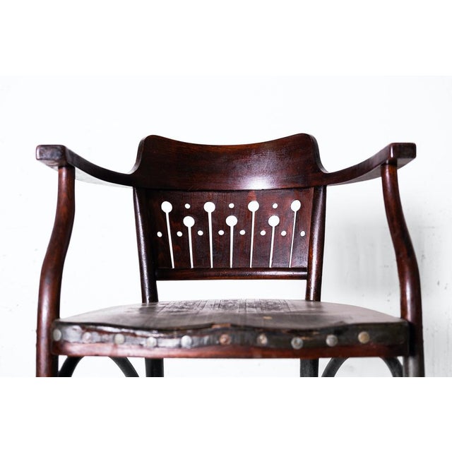 Jugendstil Armchairs by Thonet, Vienna, 1905, Set of 2 For Sale - Image 10 of 16
