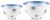 Blue Dots Porcelain Collection 2 Bowls from Litolff For Sale