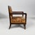 Art Deco Italian Armchairs in Red Yellow Fabric, 1930s, Set of 2 For Sale - Image 3 of 18