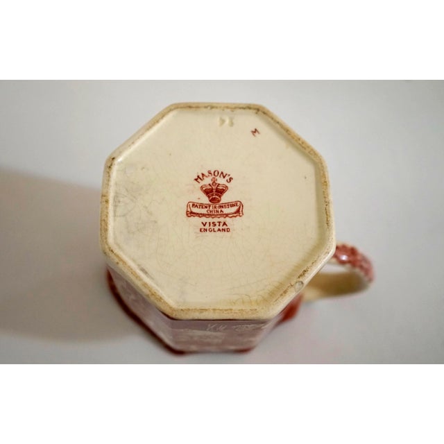 1950s 1950s Mason's Vista Round Gallery Tray and Small Pitcher - 2 Pieces For Sale - Image 5 of 10