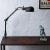 Wood Industrial Console Table With Lamp, C.1930s For Sale - Image 7 of 10
