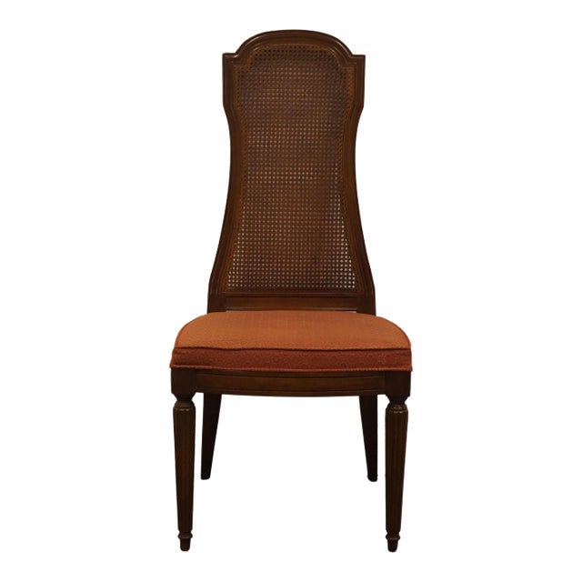 Drexel Heritage Italian Mediterranean Cane Back Dining Side Chair