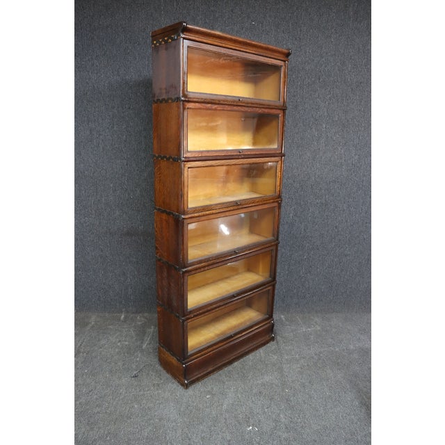 Macey Quarter Sawn Oak Stacking Bookcase | Chairish
