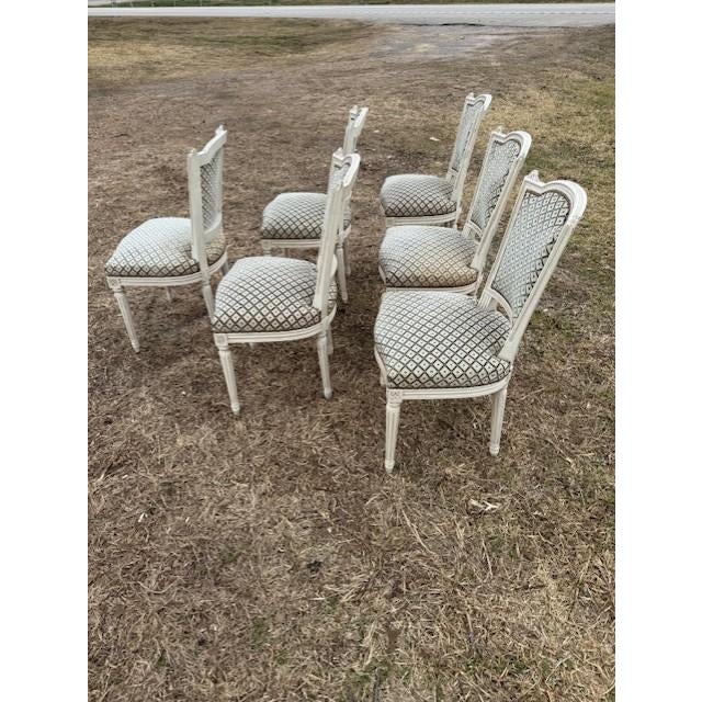 Fine 19th Century Louis XVl Dining Chairs - Set of 6 For Sale - Image 4 of 17