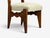 Wood Guillerme & Chambron, Dining Chair, Oak, Green Fabric, France, 1950s For Sale - Image 7 of 9