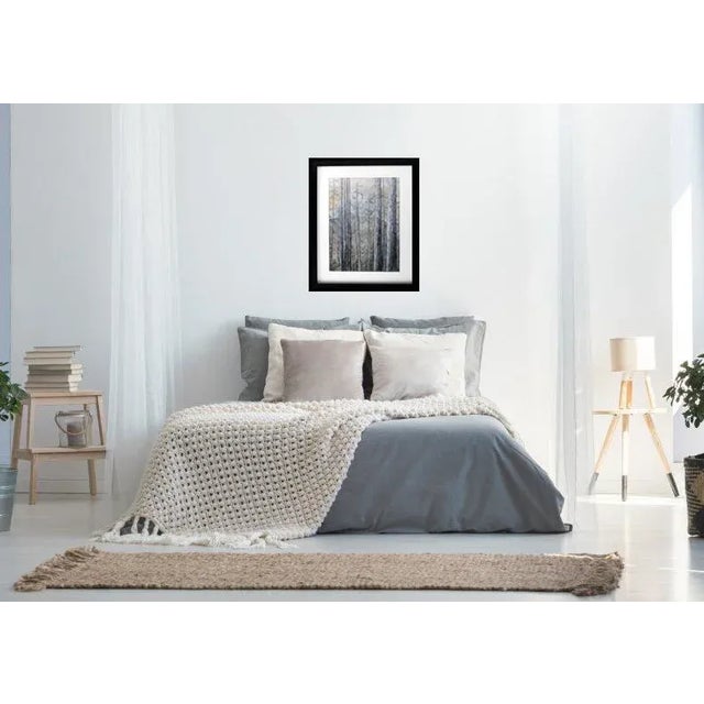 Contemporary "Ravine" Contemporary Abstract Forest Landscape Mixed-Media Painting For Sale - Image 3 of 3