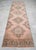 Distressed Oushak Runner Rug Faded Colors Low Pile Pink Hallway Decor - 3'1″x 12'5″ For Sale - Image 4 of 12