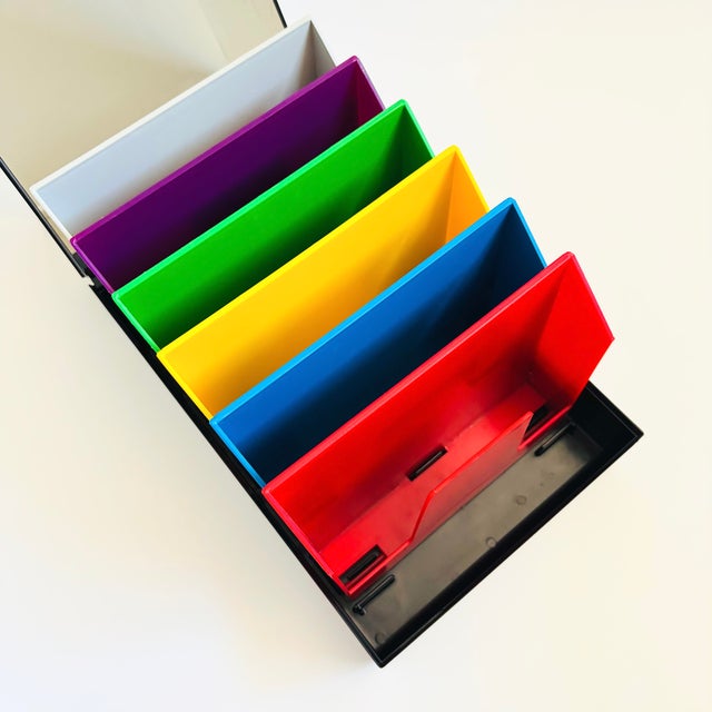 1980s Acrylic Organizer - SRW Minidex 78 Floppy Disk Holder For Sale - Image 9 of 14
