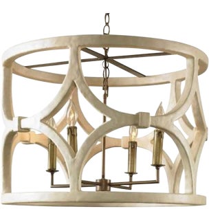 Mr Brown Wolfgang Chandelier in White Gesso For Sale