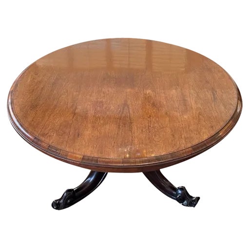 Antique Padouk Dining Table For Sale