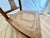 Vintage Cane Seat Rocking Chair in British Colonial Style For Sale In New York - Image 6 of 7
