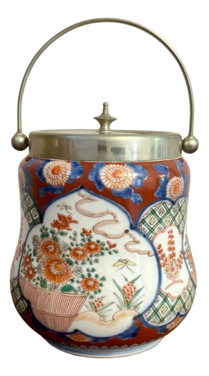 Antique Japanese Imari Biscuit Barrel, 1920