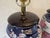 Vintage Ceramic Vase Lamps With Elegant Floral Design on Wood Plinths- A Pair For Sale - Image 10 of 12