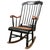19th Hitchcock Rocking Chair With Woven Seat and Black Painted For Sale - Image 9 of 9