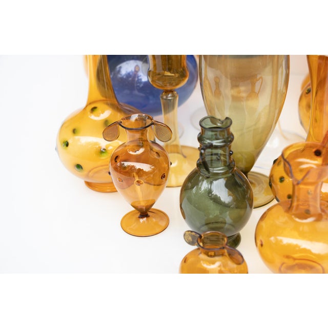 Glass Vases from Bimini, Lauscha, Set of 18 For Sale - Image 3 of 8