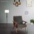 Made by WoodyFloorUS Materials: Wood, Faux Leather, Fabric Overall width: 29.92 inches Overall height: 33.86 inches...