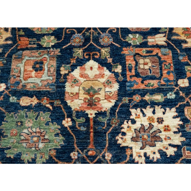 Oriental Handmade Runner Rug 8'10" x 11'9" #17014 For Sale In Houston - Image 6 of 8