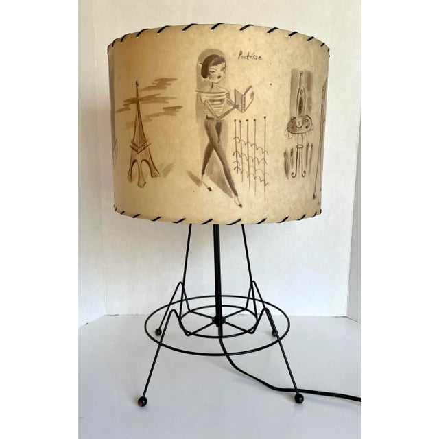 1998 Miss Anne Thrope "Gay Paree" for Archaic Smile Table Lamp For Sale - Image 13 of 13
