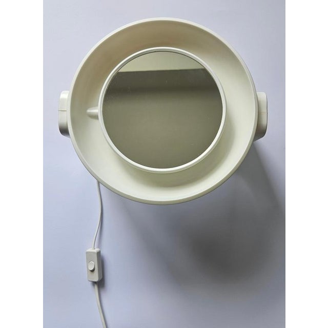 Gold Vintage Wall Backlit Mirror, Germany, 1970s For Sale - Image 8 of 13