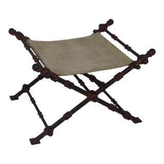 Kreiss Modern Accent Iron Ottoman For Sale