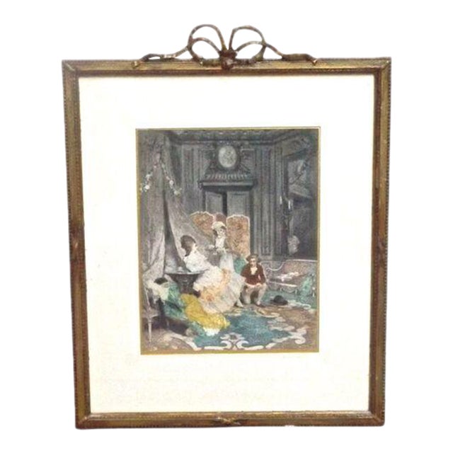 Antique Indescretion, Gouache Painting For Sale