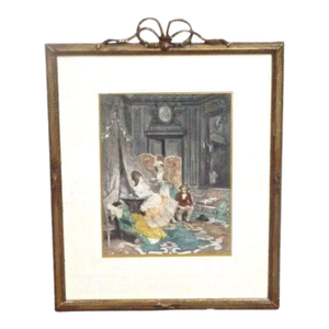 Antique Indescretion, Gouache Painting
