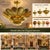 Brass Handmade Brass Flower Ceiling Light, 3 Tier Hammered Floral Chandelier, Art Deco Lotus Semi Flush Mount, Luxury Brass Ceiling Fixture 28 Inches For Sale - Image 8 of 15