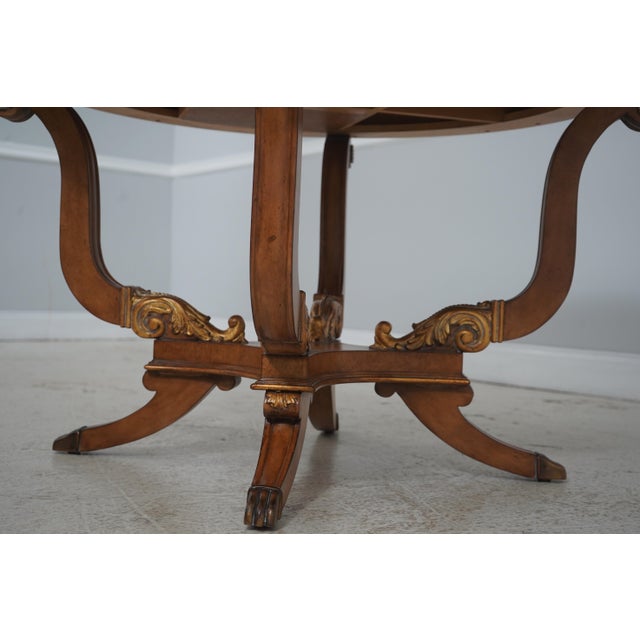 Century Round Marble Top French Empire Center Table For Sale - Image 12 of 18