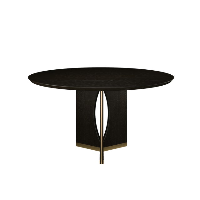 Taylor Round Dining Table by Wood Tailors Club For Sale