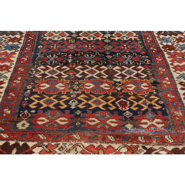 Late 19th Century Late 19th Century Antique Persian Northwest Rug Runner - 03'05 X 10'04 For Sale - Image 5 of 9