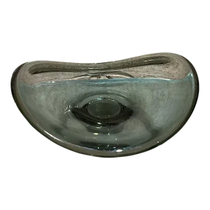 Selandia Glass Bowl by Per Lütken, Hand-Blown Art Glass, Denmark, 1957