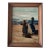 20th Century Oil on Board Framed Signed Impressionist Style Depicting Family at Seashore For Sale