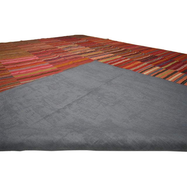Vintage Turkish Striped Kilim Rug - 08'09 X 11'08 For Sale In Dallas - Image 6 of 7