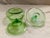 Farmhouse Vintage Anchor Hocking Spiral Green Candy Dish & Catch All Set For Sale - Image 3 of 5