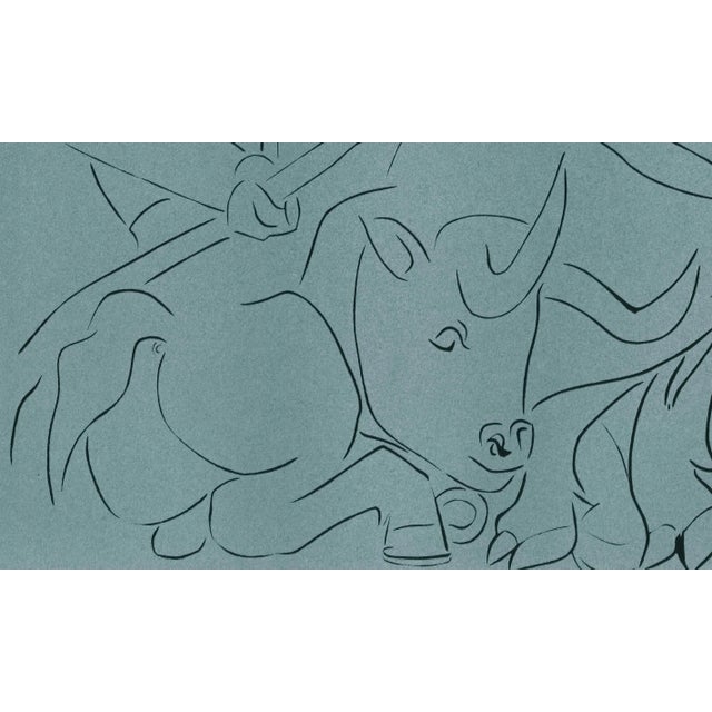 Pablo Picasso 1962 Pablo Picasso Linocut Engraving "The Broken Lance" For Sale - Image 4 of 9