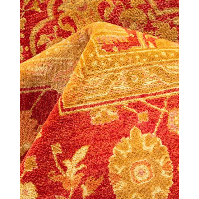 Textile Eclectic Collection Hand-Knotted Area Rug - Red 8' 2" x 15' 5" For Sale - Image 7 of 9