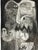Mid 20th century original surrealist etching. Unsigned etching featuring fantastical beasts one if whom is clutching a...