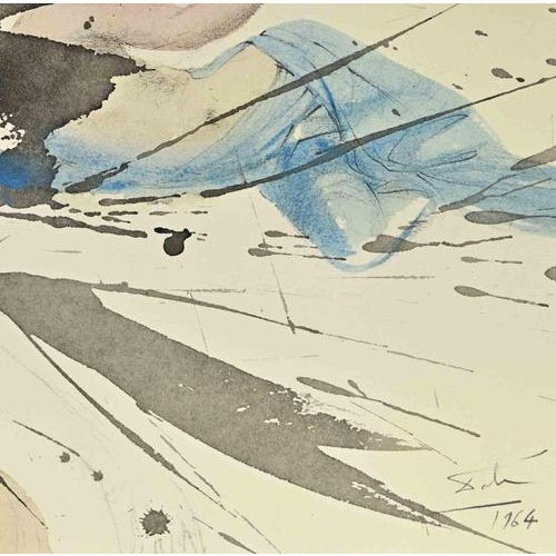 The Famine is Color lithograph on heavy rag paper realized in 1964. It is part of Biblia Sacra vulgatæ edition is...