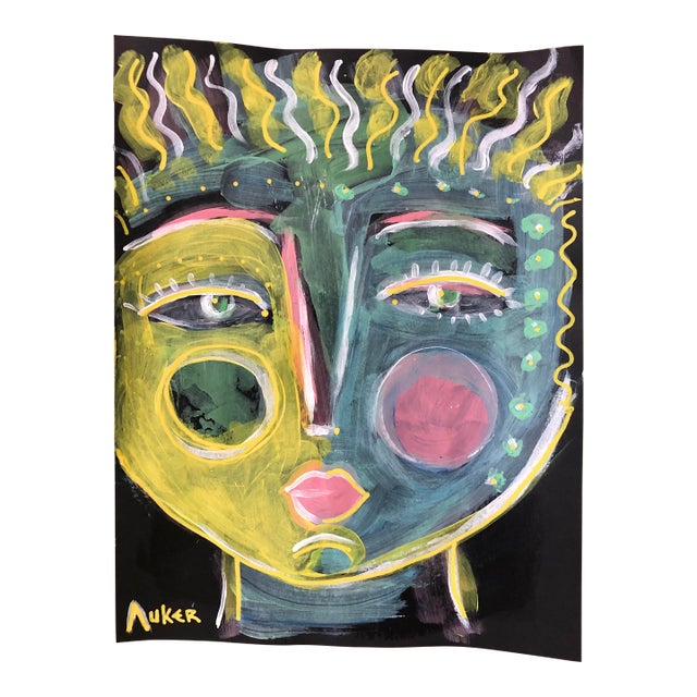 Contemporary Painting on Paper “Apollo” by Auker For Sale