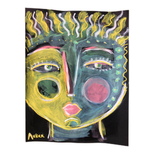 Contemporary Painting on Paper “Apollo” by Auker