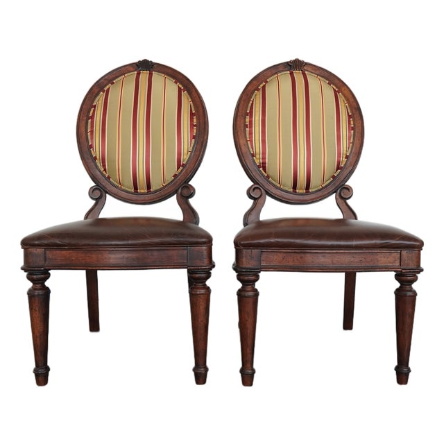 Drexel Heritage Oval Back Dining Chair (Set of 2) For Sale