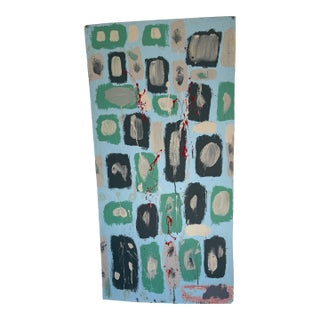Large Abstract Painting on Board - Signed For Sale