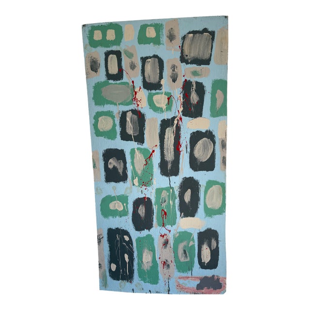 Large Abstract Painting on Board - Signed For Sale