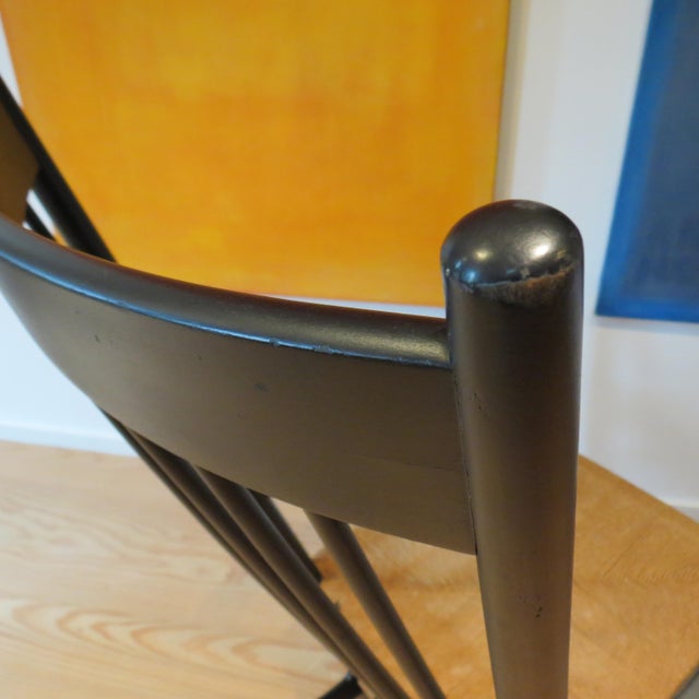 Black Vintage J16 Rocking Chair by Hans J. Wegner, 1963 For Sale - Image 8 of 16