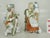 Burnt Orange 19th Century Figurines Man Woman Lady Sitting Chair Dep Germany 11588 Renaissance Hand Painted For Sale - Image 8 of 12