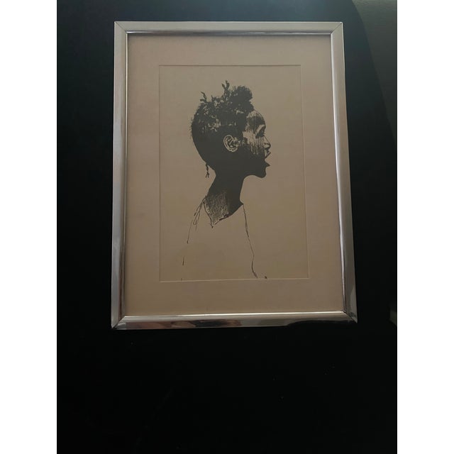Lovely Print placed in a silver Metal frame Portraiture has been a significant art form throughout history, capturing the...